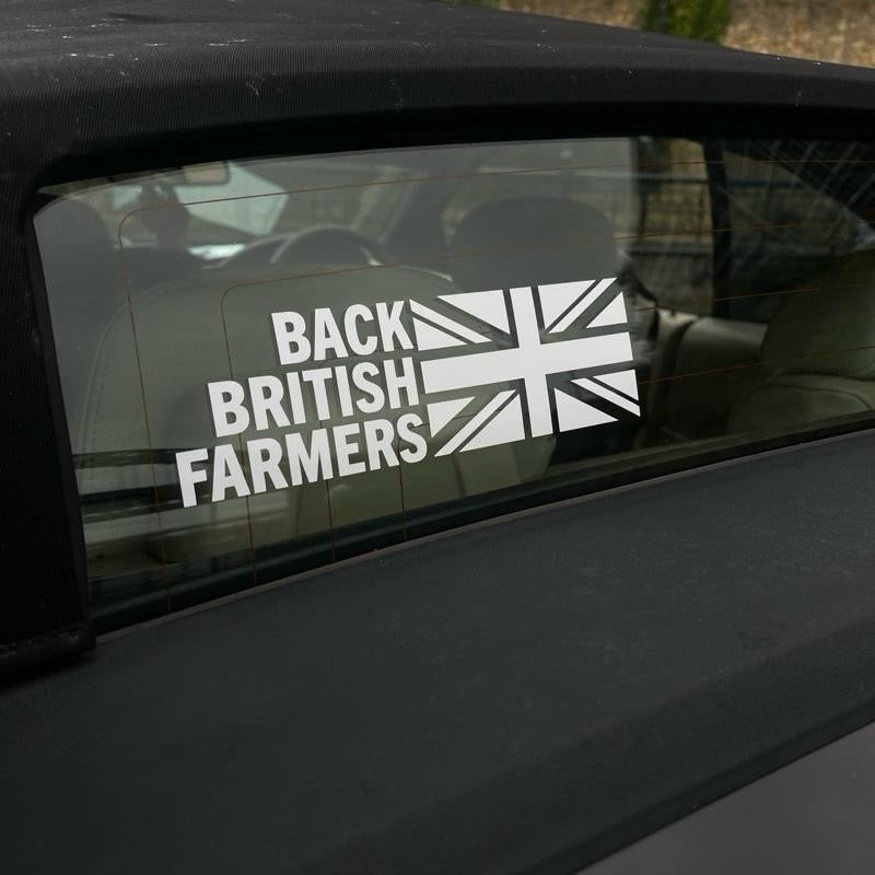 “Back British Farmers” Decal