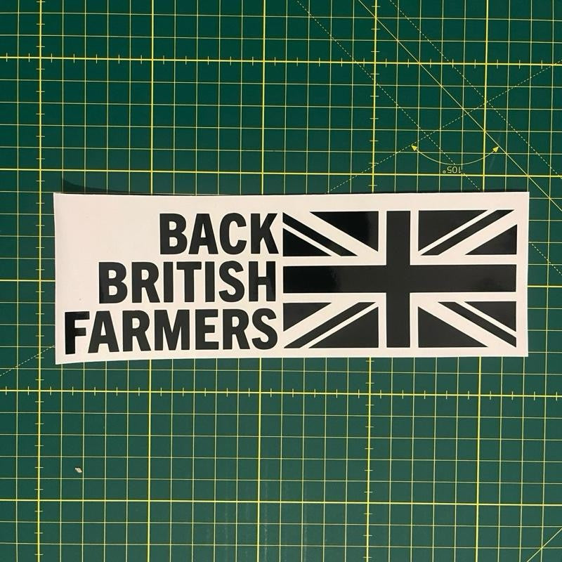 “Back British Farmers” Decal