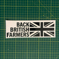 “Back British Farmers” Decal